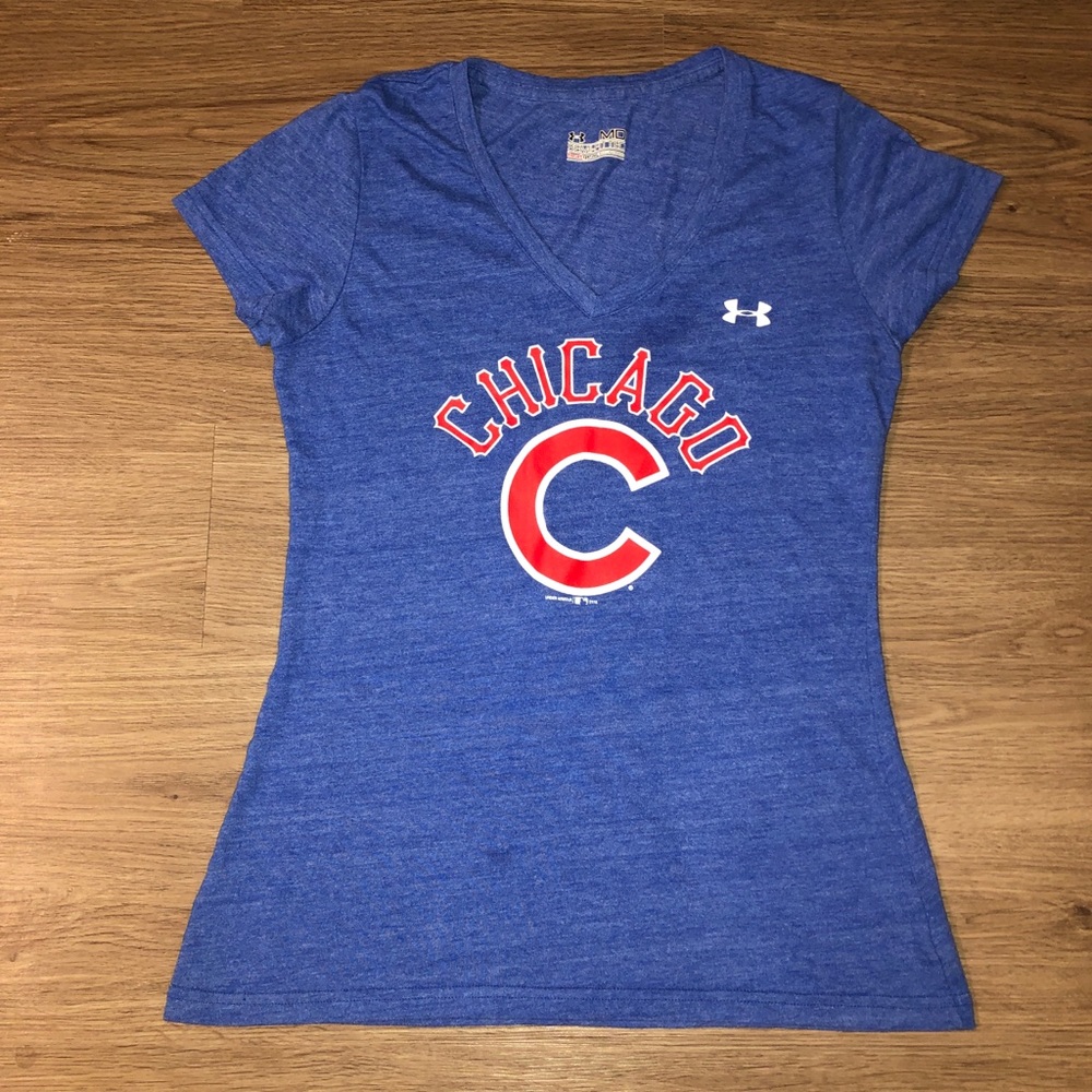 Chicago Cubs V Neck T-Shirt